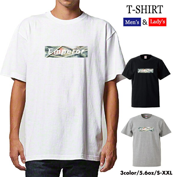 楽天Quebraquebra ケブラ Tシャツ カットソー Emperor エンペラ 皇帝 マネー お金 ドル札 ボックスデザイン おしゃれ オールシーズン 春夏 ユニセックス 男女共用