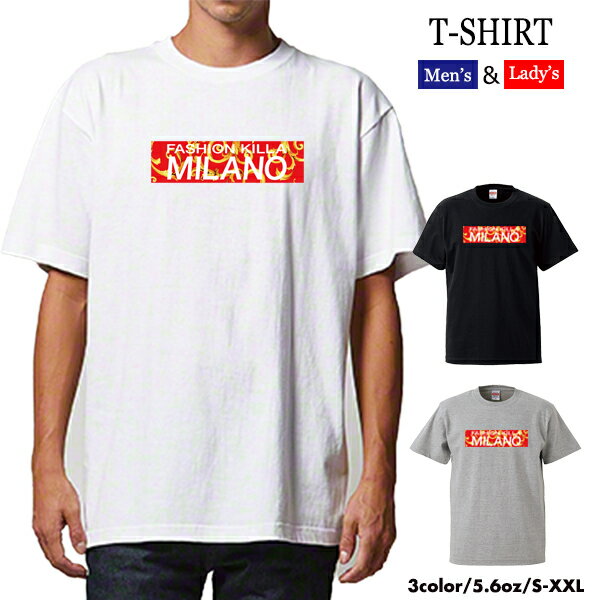 quebra ケブラ Tシャツ カットソー FASHION KILLA MILANO ファッション ミラノ キラ スカーフ柄 ボックスデザイン おしゃれ　オールシーズン 春夏 ユニセックス 男女共用