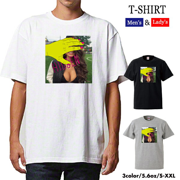 乐天商城 - quebra ケブラ Tシャツ カットソー セクシー おっぱい 目隠し ハンド デザイン おしゃれ オールシーズン 春夏 ユニセックス 男女共用