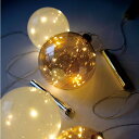 LEDライト GLASS スムース ボール 2色【クリスマスツリー Xmas Christmas 装飾 飾り ボール おしゃれ インテリア ガラス雑貨 ディスプレイ LEDライト】