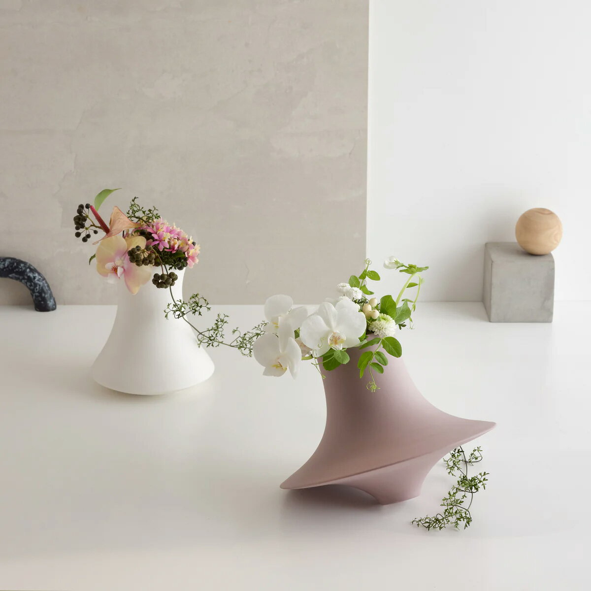 楽天市場】clay 花器（カラーホワイト）（インテリア・寝具・収納）の通販