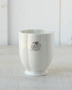 【OUTLET L4 訳あり品】Monogram ホワイトバスタンブラー 288501006【LENE BJERRE DESIGN デンマーク】