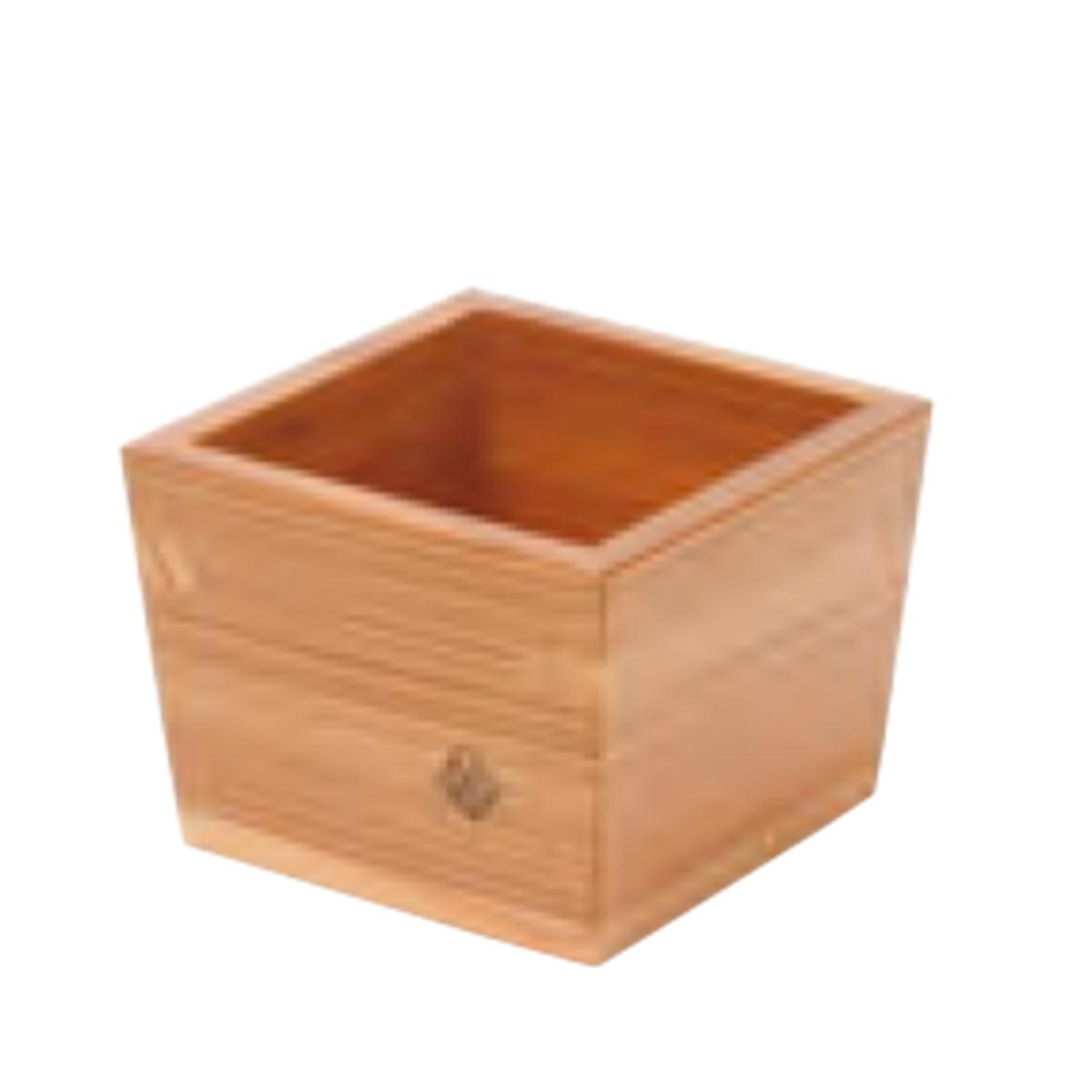 【取り寄せ商品】日光杉 NIKKO CEDARS 枡(中)【日本製】　144 92005【杯 盃 徳利 桝 日本酒 酒器 木製 日本製】