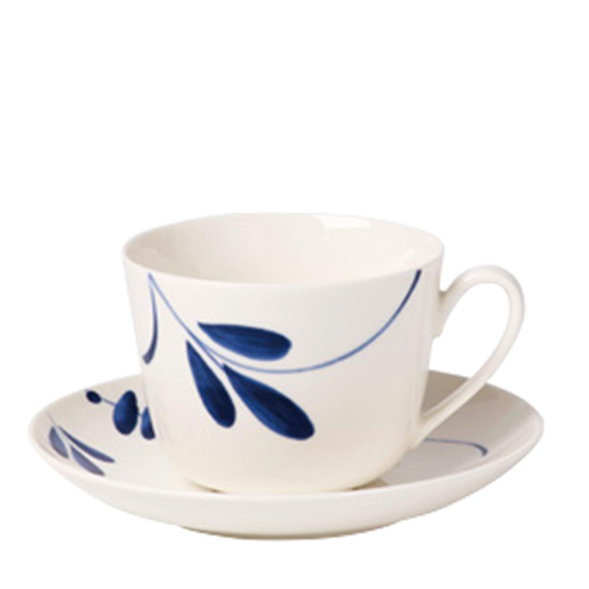 【取り寄せ商品】villeroy&boch OLD LUXEMBOURG BRINDILLE オールドルクセンブルク ブランディーユ コーヒーカップ＆ソーサー　VB1134ob【ドイツ王室御用達 食器 花 青い花柄 花模様 ブルー】