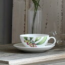 【取り寄せ商品】villeroy&boch MARINDI マリンディ ティーカップ＆ソーサー　VB0204ma【花 マリンディ 赤 実 ボタニカル ナチュラル リーフ 食器】