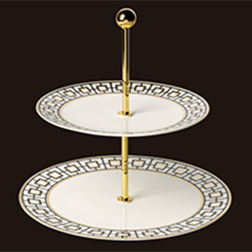 【取り寄せ商品】villeroy&boch METROCHIC メトロシック ケーキスタンド VB0109mc【モダン 金 ゴールド 黒 ブラック シック おもてなし おしゃれ パーティー】