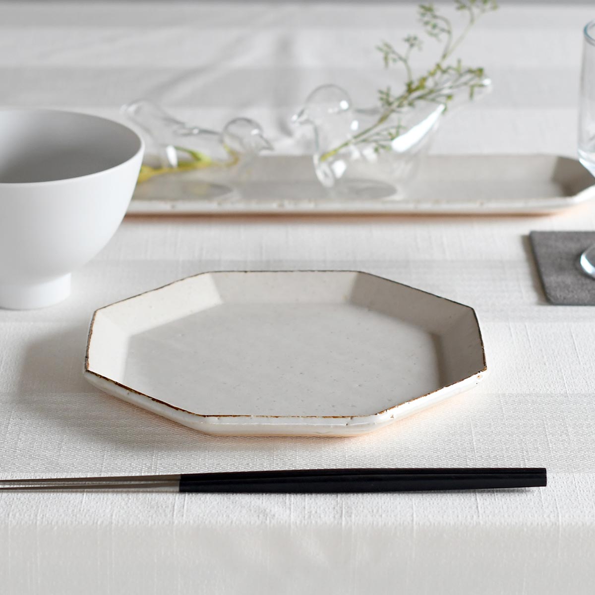 アングルM 3色 【変形 おしゃれ プレート カフェ 緑 グリーン 味のある 皿 30代】