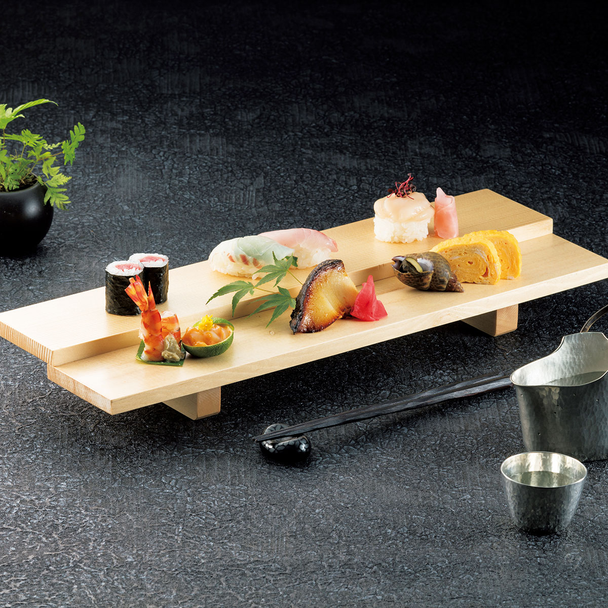 乐天商城 - 【取り寄せ商品】ひな段盛り付けプレート【日本製】　32414【パーティー 業務用 飲食店 映え 焼肉】