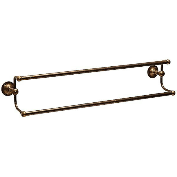 タオルバー　SB真鍮古色仕上げ　68センチ　ダブルバー　640824