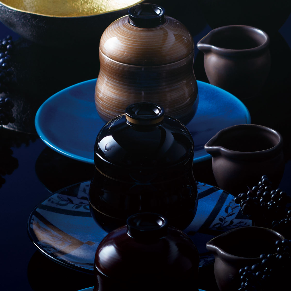 【取り寄せ商品】漆器椀 -M.STYLE COLLECTION-　ひさご小吸椀 松葉　179 5-188-3【漆器 和食 日本製 吸..