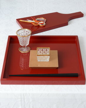 サイズトレー Mサイズ 赤【折敷 漆器 日本製 和食器 おしゃれ 和モダン ランチョンマット プレイスマット ランチマット テーブルマット お正月 おもてなし】