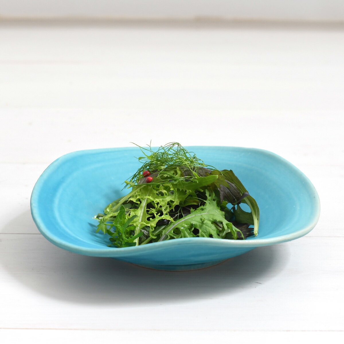 トルコマット・ふわり皿 中【日本製 青 トルコ ブルー おしゃれ かわいい】