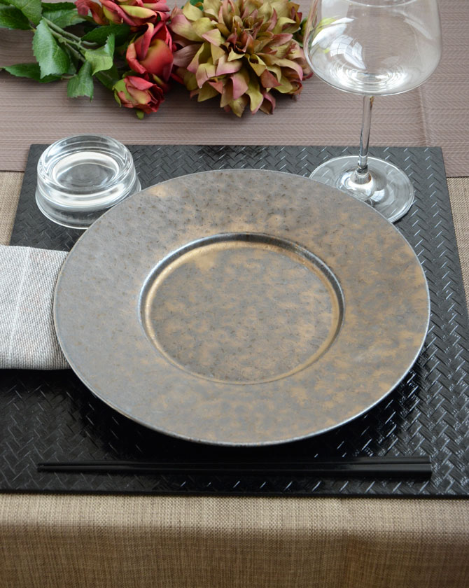 【取り寄せ品】尚 sho ショウ リムプレート Sサイズ MJ118-405【和食器 和モダン おしゃれ おもてなし M.STYLE ミヤザキ食器 食洗機可 電子レンジ可】