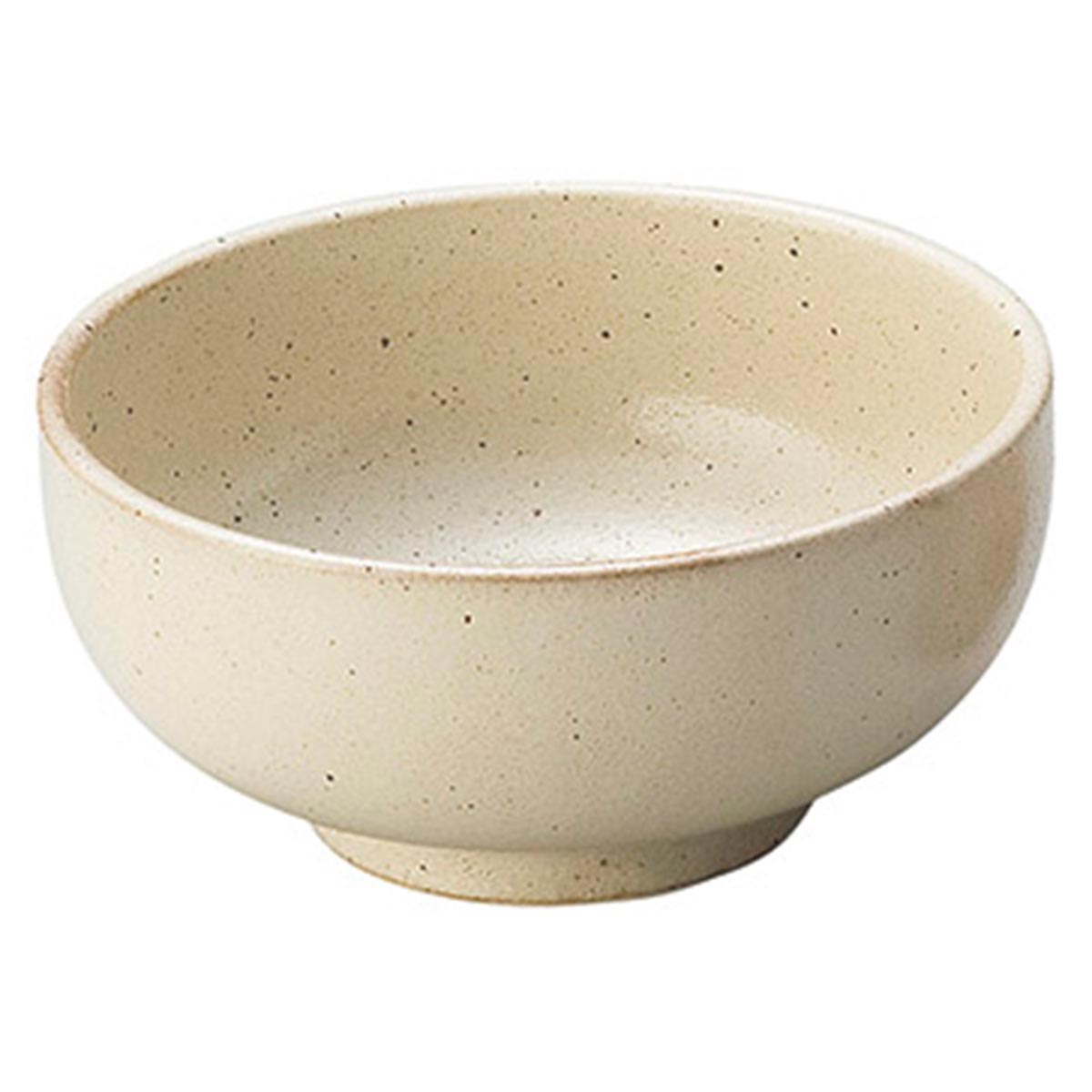 【取り寄せ商品】鳥瑟 うす 5.5深丼【日本製】　07600259【和食 ベージュ 生成り色 初心者 おすすめ】