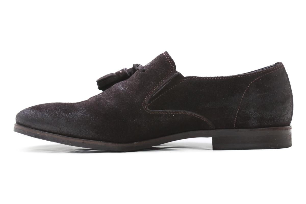 オルゴ / HORUGO メンズ カジュアルシューズ hm31212dbr スエードタッセル ダークブラウン