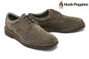 ハッシュパピー / Hush Puppies メンズ カジュアルシューズ m-5514tdbr 外羽根プレーントゥ ダークブラウン 国産(日本製) 幅広 4E ワイド 雨天