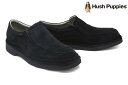 ハッシュパピー / Hush Puppies メンズ カジュアルシューズ m-5516tbk Uチップ スリッポン ブラック 国産(日本製) 幅広 4E ワイド 雨天