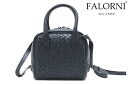 ファロルニ 【1日限定！エントリー＋RカードでPt20倍】ファロルニ FALORNI バッグ ネイビー ショルダーバッグ イントレチャート 2WAY ミニハンドバッグ 肩掛け ポシェット イタリア製 旅行 母の日 プレゼント 実用的 ブランド ギフト 斜め掛け f19 nv