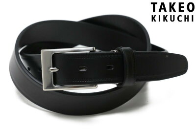 タケオキクチ / TAKEO KIKUCHI ベルト 506027bk ビジネスベルト TK-506027-501 ブラック 国産(日本製) belt bz bebk cw w30