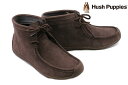 ハッシュパピー ブーツ レディース ハッシュパピー レディース ワラビーブーツ ダークブラウン Hush Puppies l-3007tidbr