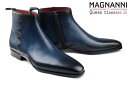 マグナーニ ブーツ メンズ 【クインクラシコオリジナルモデル】 マグナーニ / MAGNANNI メンズ ドレスシューズ 25477magazul マグナーニ × クインクラシコ / サイドジップブーツ アズール/パープル スペイン製