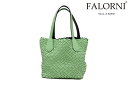 【5日限定!エントリー+RカードでPt15倍】 ファロルニ バッグ ミニトートバッグ ブラックライトグリーン イタリア製 FALORNI f003bklgr