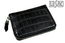 【20日限定!エントリー+RカードでPt15倍】 レザック 財布 ワニ革ミドルウォレット ブラック 国産(日本製) LE'SAC 8200l