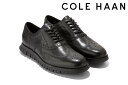 コールハーン メンズ スニーカー ゼログランド リマスタード ウィングチップ オックスフォード ブラックブラック COLE HAAN c39601i