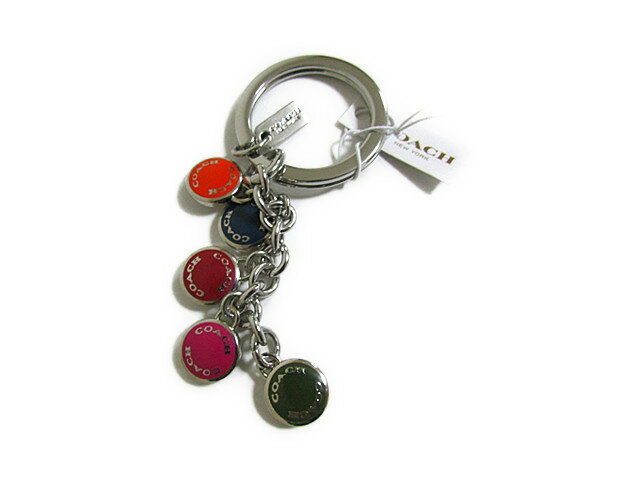 【スペシャル】Coach コーチ キーホルダー キーチェーン チャーム ボタン マルチミックス キーホブ 63982 シルバー【新品】COACH BUTTONS MULTI-MIX KEYCHAIN FOB (Style F63982) SVEKT