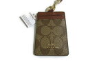 【スペシャル】Coach コーチ IDケース シグネチャー PVC ランヤード ID 63274 カーキ/サドル【新品】COACH Signature PVC Lanyard ID (Style F63274 IMBDX) IM/Khaki/Saddle(4)