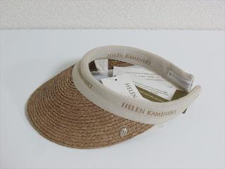 【スペシャル】HELEN KAMINSKI ヘレンカミンスキー サンバイザー マリーナ ヌガー/ナチュラルロゴ【新品】HELEN KAMINSKI MARINA Nougat/Natural Logo code:27747