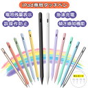 【残量表示/傾き感知/誤操作防止】タッチペン iPad ペンシル スタイラスペン 極細ペン先 Type-C充電 iPad A16 第11世代 9 8 7 6 第...