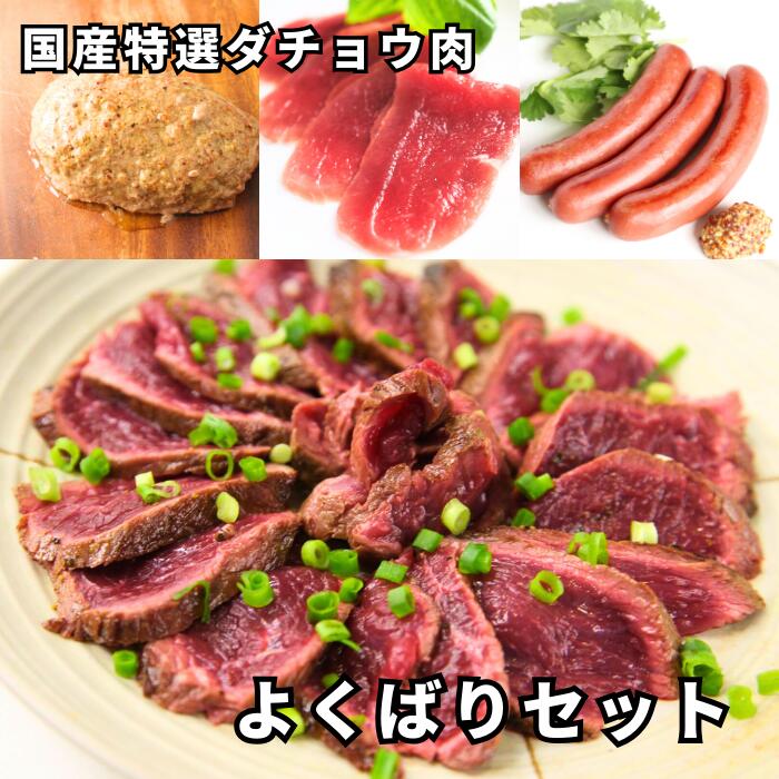 国産特選ダチョウ よくばりセット 【ダチョウ肉3種1kg & ソーセージ生ハムハンバーグ各2パック】★レビューキャンペーン実施中★ 駝鳥 だちょう ダチョウ肉 ...