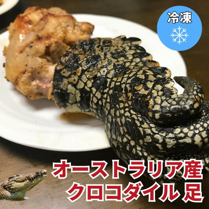 クロコダイルつめ 370g前後★TVやネットで話題沸騰 足 骨つき 骨つき ワニ 肉 手冷凍 焼肉 鉄板焼 BBQ バーベキュー キャンプ お取り寄せ おうちごはん グルメ プレゼント ギフト おつまみ お酒のあて 食べ物 人気 食材 オーストラリア ワニ肉