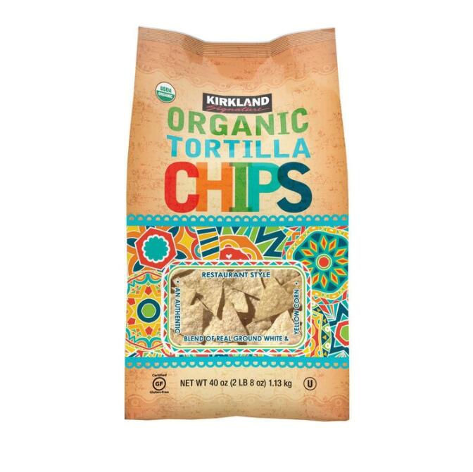カークランドシグネチャー オーガニック トルティーヤ チップス 1.13kg 有機JAS認証で安心 コストコ