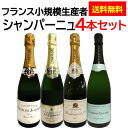 送料無料　スパークリングワイン　シャンパーニュ　4本セット　750ml　フランス　辛口　ブリュット　レゼルヴ　熟成　飲み比べ　ギフト　プレゼント　コスパ　お買い得　ピノ・ノワール　シャルドネ　ピノ・ムニエ　RM　レコルタン　マニピュラン