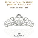 スワロフスキーティアラ 前櫛 キラキラティアラ 結婚式 二次会 ウェディング ブライダル パーティー バレエ コンクール 美しいデザイン ティアラ 結婚 スワロ...