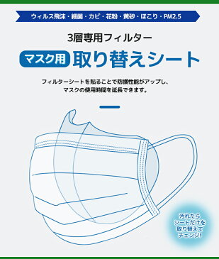 マスクフィルター【国内 5/8前後発送】送料無料 交換式 マスクフィルター 10枚 マスク取り替えシート 3層構造 PM2.5対応 フィルター10枚 大人用サイズ 交換式 使い捨て 10枚入り 立体設計 ウイルス対策 花粉対策 花粉 ウィルス対策