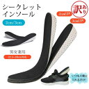 \ブラックフライデー15%OFFクーポン&P5倍/ 【訳あり アウトレット】 インソール 身長アップ シークレットインソール 2cm/3cmUP! 22.5~2...