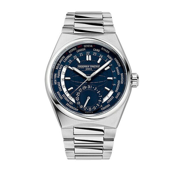 【10%OFF クーポン！11月18日 00:00 〜11月21日9:59】 【最大42回払いまで無金利】【豪華ノベルティ進呈】 正規品 FREDERIQUE CONSTANT フレデリック・コンスタント ハイライフ ワールドタイマー マニュファクチュール 自動巻き メンズ腕時計 送料無料 FC-718N4NH6B