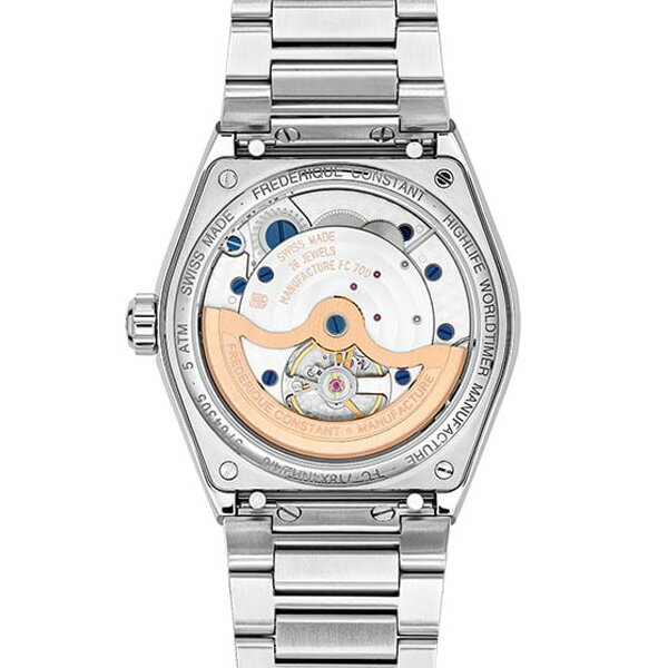 【10%OFF クーポン！11月18日 00:00 〜11月21日9:59】 【最大42回払いまで無金利】【豪華ノベルティ進呈】 正規品 FREDERIQUE CONSTANT フレデリック・コンスタント ハイライフ ワールドタイマー マニュファクチュール 自動巻き メンズ腕時計 送料無料 FC-718N4NH6B