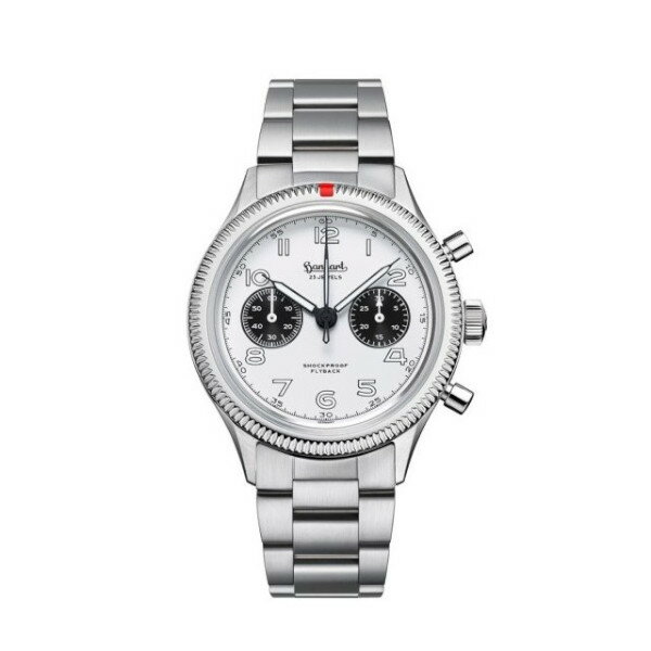 【最大24回払いまで無金利】【豪華ノベルティ進呈】 hanhart ハンハルト パイオニア 417ES フライバック パンダ 42 手巻 クロノグラフ メンズ腕時計 送料無料 H721.201-6428 ラッピング無料