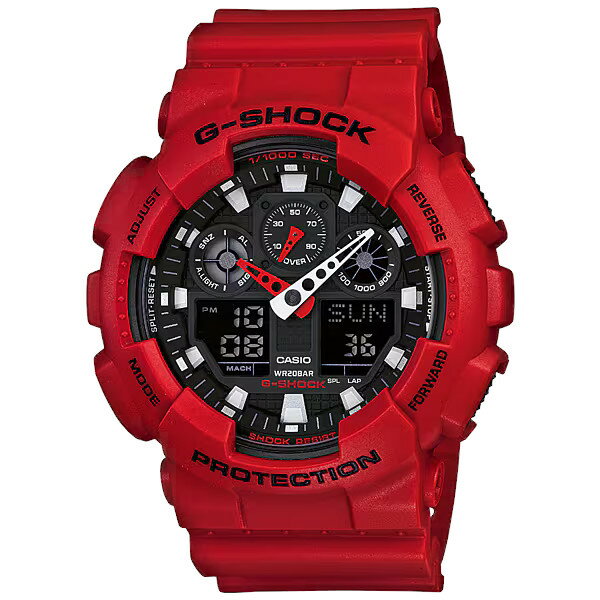 国内正規品 CASIO カシオ G-SHOCK GA-100シリーズ クォーツ メンズ腕時計 送料無料 GA-100B-4AJF ラッピング無料