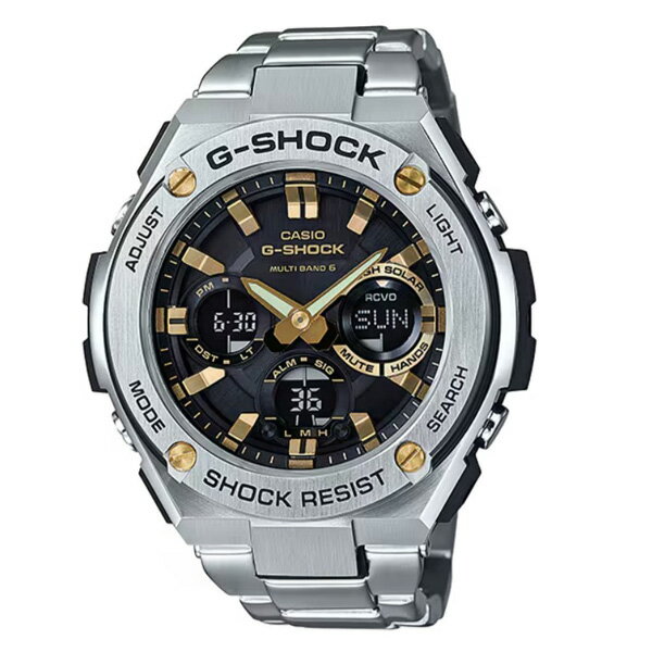 【5％OFF クーポン！8月20日 00:00 〜8月22日9:59】国内正規品 CASIO カシオ G-SHOCK G-STEEL GST-W100シリーズ タフソーラー ソーラー充電システム メンズ腕時計 送料無料 GST-W110D-1A9JF ラッピング無料