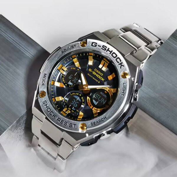【5％OFF クーポン！8月20日 00:00 〜8月22日9:59】国内正規品 CASIO カシオ G-SHOCK G-STEEL GST-W100シリーズ タフソーラー ソーラー充電システム メンズ腕時計 送料無料 GST-W110D-1A9JF ラッピング無料