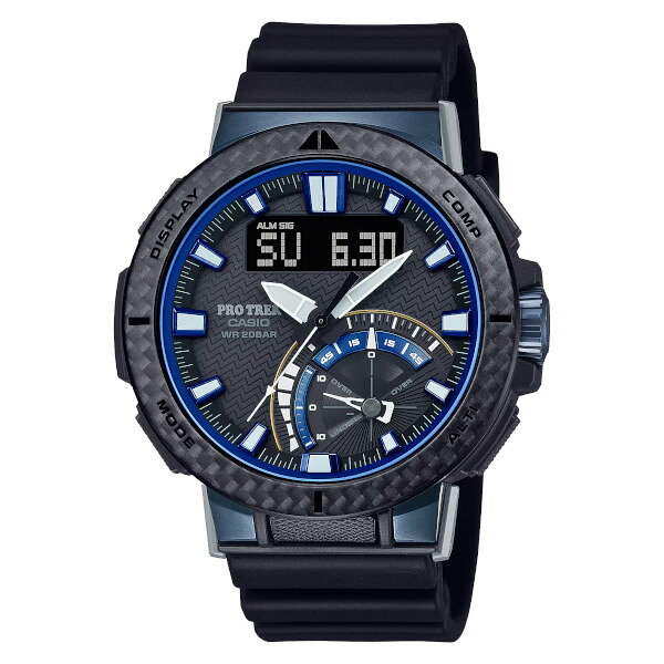 ケルエの国内正規品 CASIO カシオ PRO TREK プロトレック Multifield Line ソーラー充電システム メンズ腕時計 PRW-73X-1JF｜アングル2