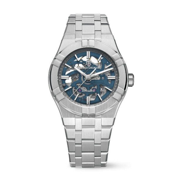 【豪華ノベルティ進呈】【最大42回払いまで無金利】 正規品 MAURICE LACROIX モーリスラクロア AIKON AUTOMATIC SKELETON 自動巻き メンズ腕時計 送料無料 AI6007-SS002-031-1 ラッピング無料
