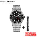 y؃mxeBizyő42񕥂܂ŖzKi MAURICE LACROIX [XNA ACR Venturer GMT 43mm [ug ML165 3ʒuɓt\ Yrv  AI6158-SS00F-330-A bsO