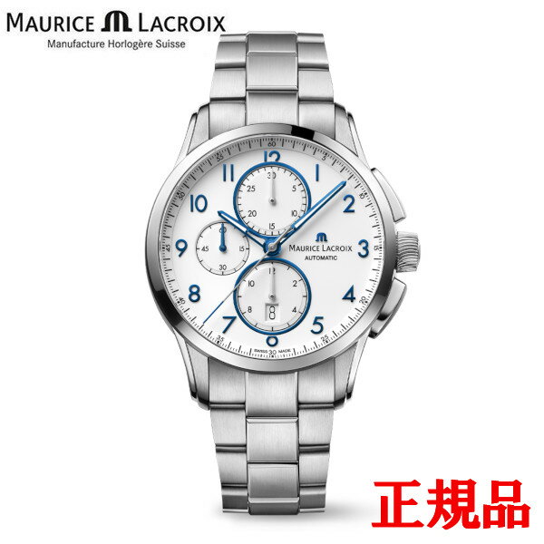 【豪華ノベルティ進呈】【最大42回払いまで無金利】 正規品 MAURICE LACROIX モーリスラクロア PONTOS CHRONOGRAPH 43mm 自動巻き メンズ腕時計 送料無料 PT6388-SS002-120-1 ラッピング無料