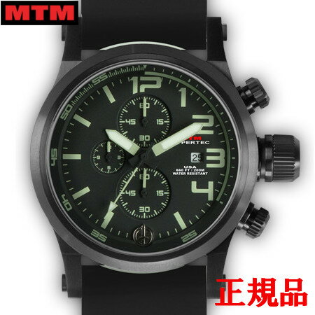 MTM エムティーエム HYPERTEC CHRONO 3A Black Black-Lumi Dial - Black Rubber II メンズ腕時計 クォーツ 送料無料 HC3-SB4-BKLM-BR2B-A ラッピング無料